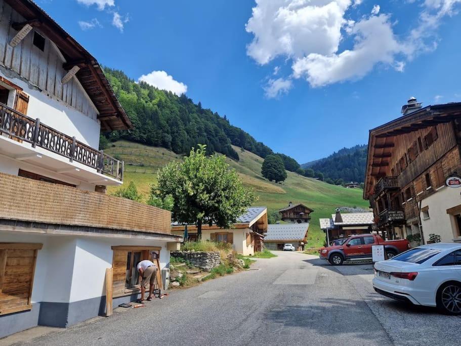 Appartement La Duchere Le Plan-La Giettaz Massif Des Aravis المظهر الخارجي الصورة
