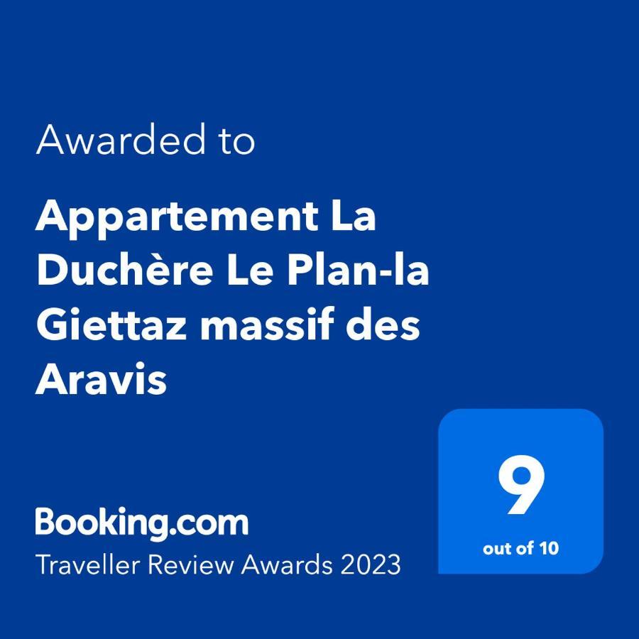 Appartement La Duchere Le Plan-La Giettaz Massif Des Aravis المظهر الخارجي الصورة