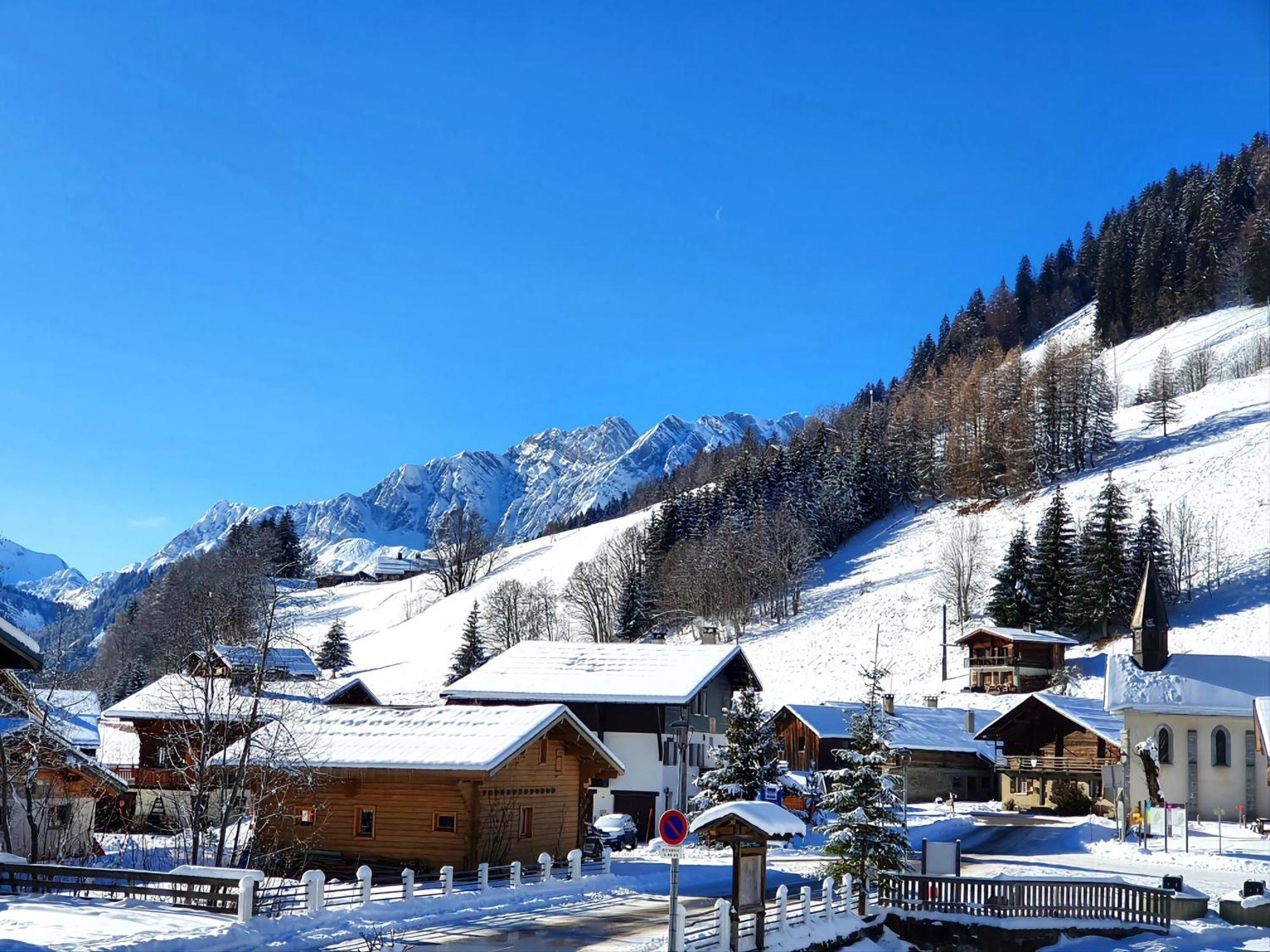 Appartement La Duchere Le Plan-La Giettaz Massif Des Aravis المظهر الخارجي الصورة