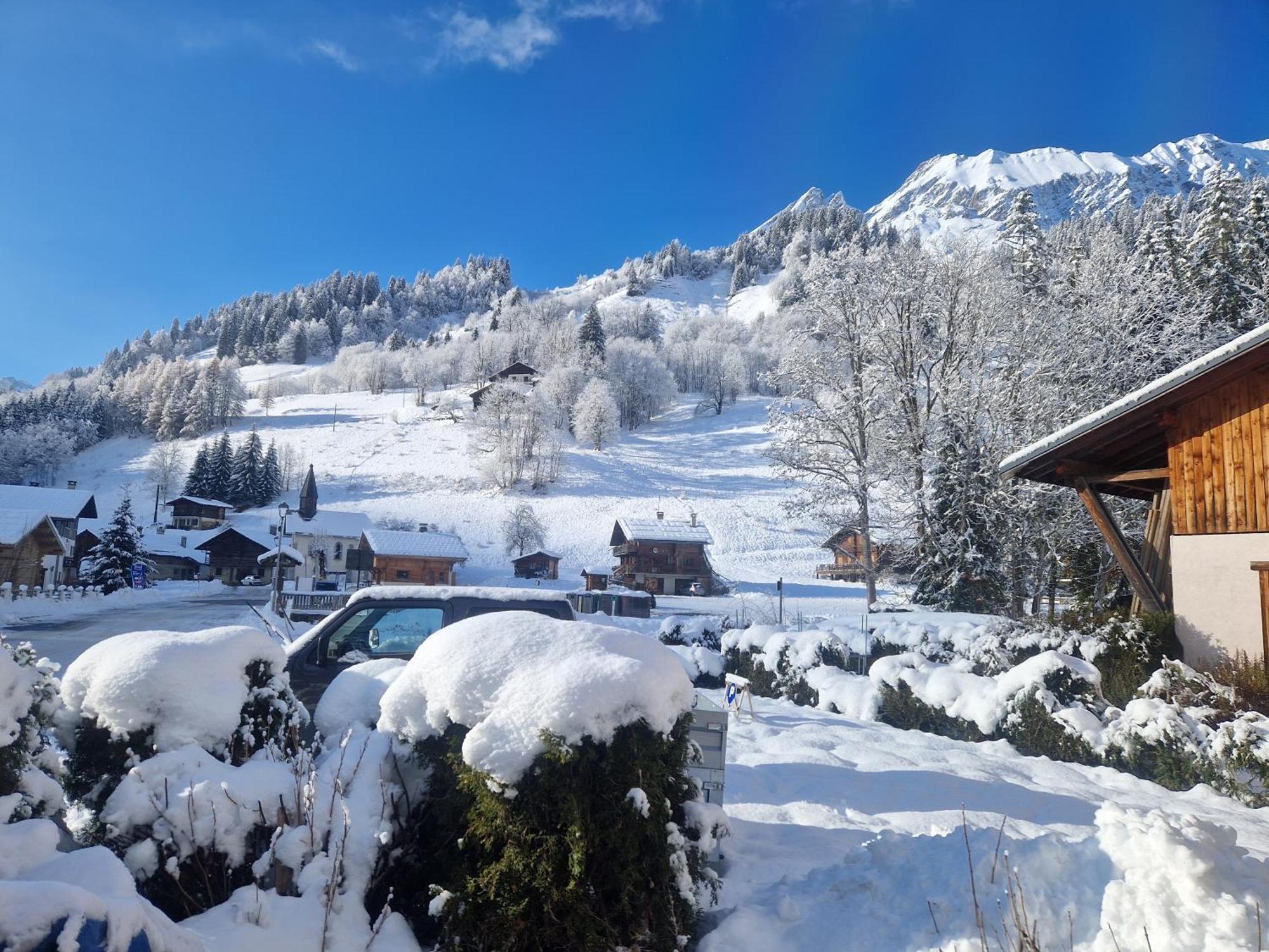 Appartement La Duchere Le Plan-La Giettaz Massif Des Aravis المظهر الخارجي الصورة